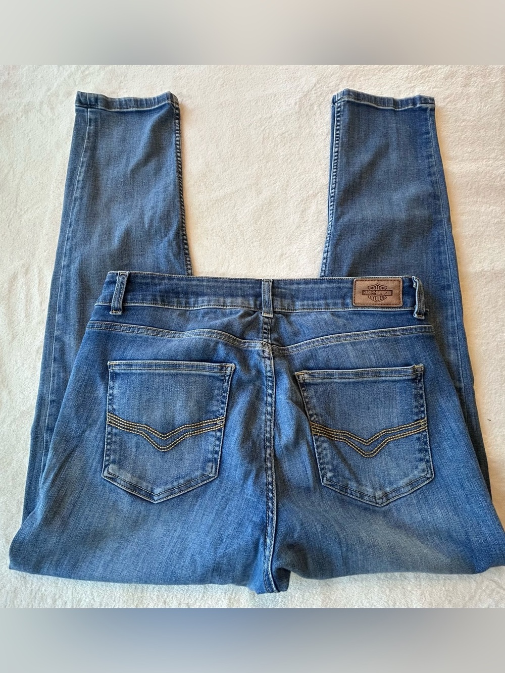 Harley-Davidson Boyfriend Jeans Edgy Biker Y2K